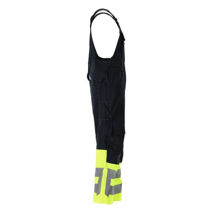 MASCOT® Sunderland Latzhose, schwarzblau/hi-vis gelb