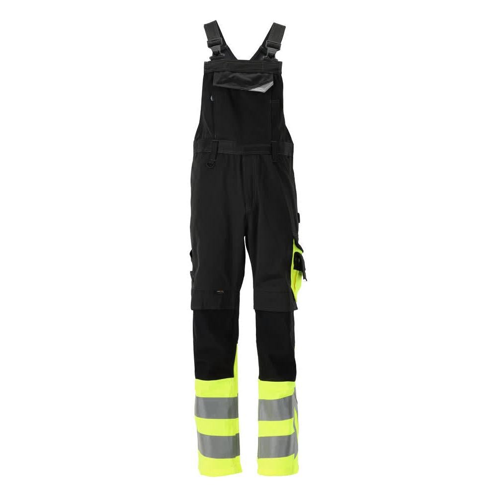 MASCOT® Sunderland Latzhose, schwarz/hi-vis gelb