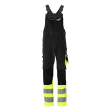 MASCOT® Sunderland dungarees, black/hi-vis yellow
