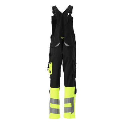 MASCOT® Sunderland Latzhose, schwarz/hi-vis gelb