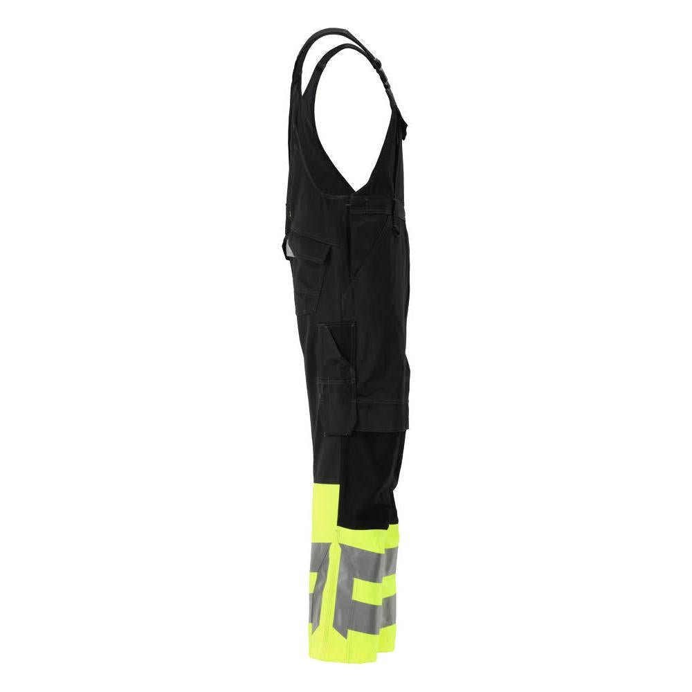 MASCOT® Sunderland Latzhose, schwarz/hi-vis gelb