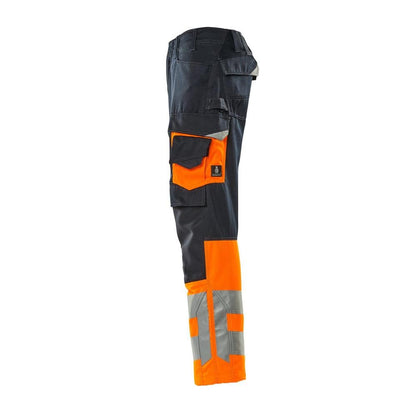 MASCOT® Leeds Hose, schwarzblau/hi-vis orange