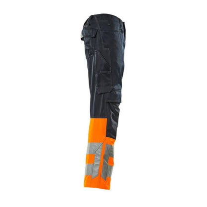 MASCOT® Leeds Hose, schwarzblau/hi-vis orange