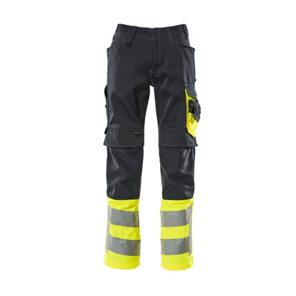 MASCOT® Leeds Hose, schwarzblau/hi-vis gelb