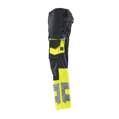 MASCOT® Leeds Hose, schwarzblau/hi-vis gelb