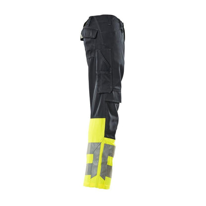 MASCOT® Leeds Hose, schwarzblau/hi-vis gelb
