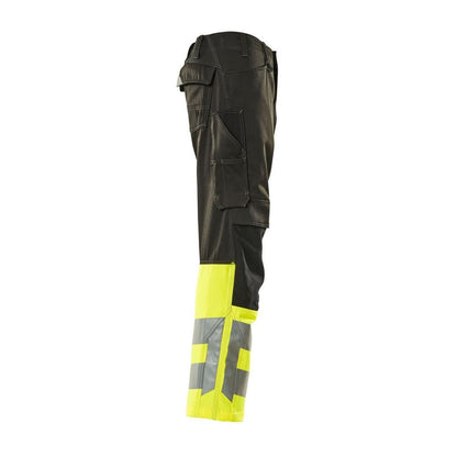 MASCOT® Leeds Hose, schwarz/hi-vis gelb