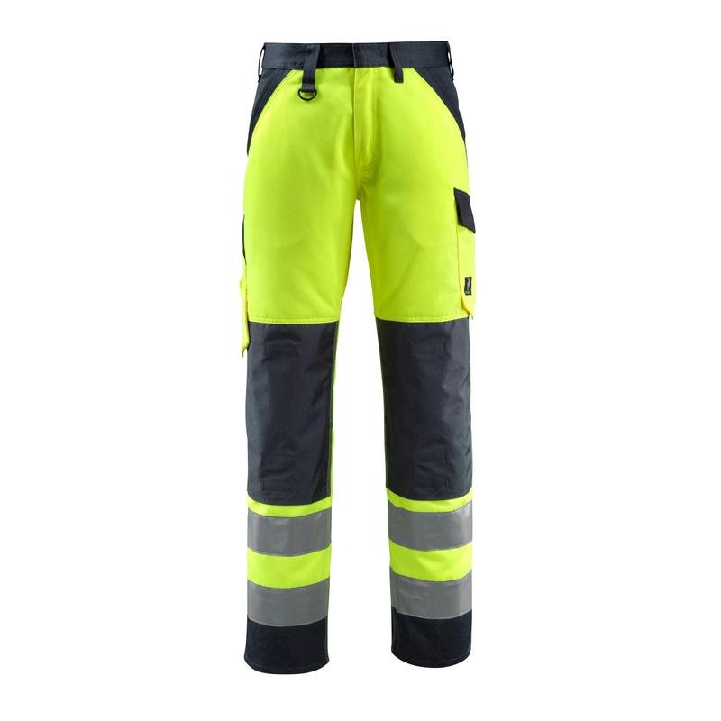 MASCOT® Maitland trousers, hi-vis yellow/black-blue