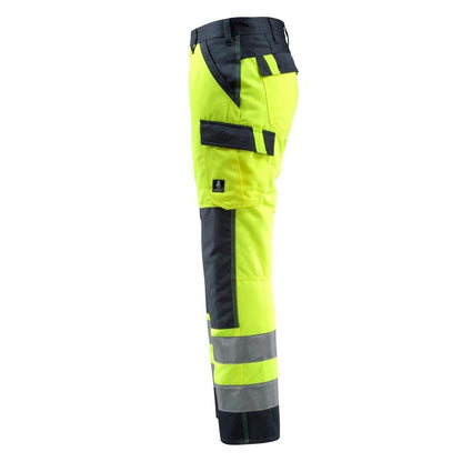 MASCOT® Maitland trousers, hi-vis yellow/black-blue