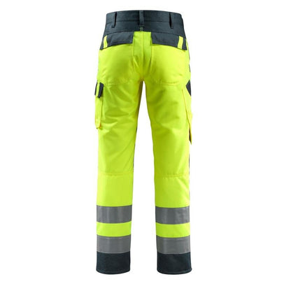 MASCOT® Maitland trousers, hi-vis yellow/black-blue