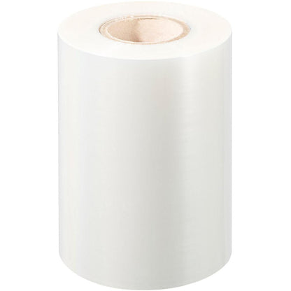 Eine große Rolle Universalfolie kein Antifog universal der Duni GmbH mit einem Pappkern, aufrecht stehend auf weißem Hintergrund.