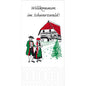 Illustration eines Paares in Schwarzwaldtracht an einem rotgedeckten Haus mit "Willkommen im Schwarzwald" - ideal für Duni GmbH Zellt.-Servietten 33x33 cm, 3-lagig, Schwarzwald (Packung mit 250 Servietten).