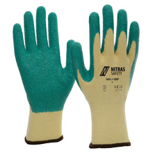 NITRAS GRIP, Latexhandschuhe, gelb / grün