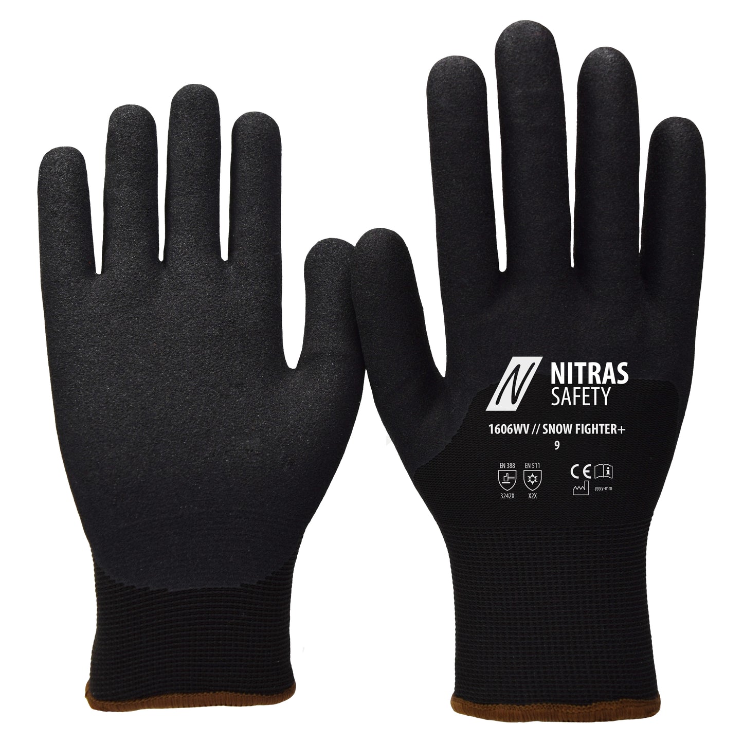 NITRAS SNOW FIGHTER+, winter gloves, black