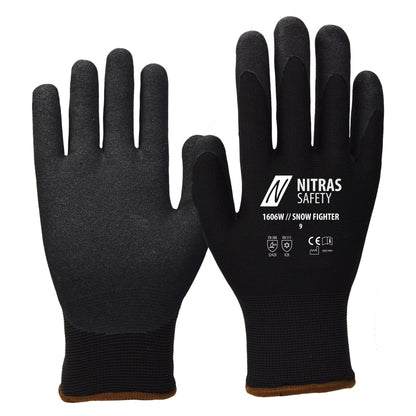 NITRAS SNOW FIGHTER, Winterhandschuhe, schwarz
