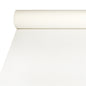 A roll of Starpak discontinued product tablecloth, fabric-like Airlaid (20 m x 1.2 m, white), is partially unrolled on a flat surface like a tablecloth, with the roll on top and the paper running downwards.