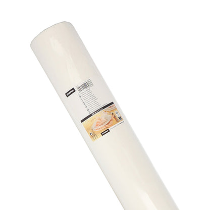 A white roll of Starpak tablecloth, fabric-like Airlaid 20m x 1.2m, depicted on a plain background. The product label is equipped with text, barcode, and bakery image, highlighting the high-quality Airlaid material for table use.