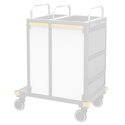 VERMOP Seitenwand Multiwand Platinum white, 497 x 174 x 3 cm | 1 Stück