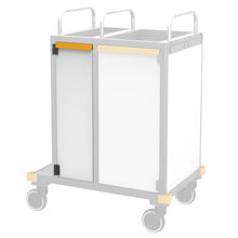 VERMOP Tür L schmal + Griffl. Plat. Whi.