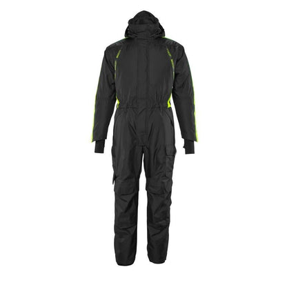 Overall mit Knietaschen,geringes Gewicht Winterkombination, schwarz/hi-vis gelb