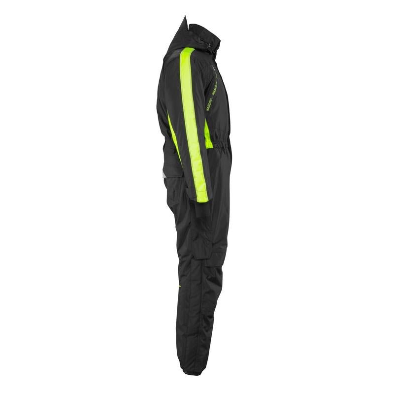 Overall mit Knietaschen,geringes Gewicht Winterkombination, schwarz/hi-vis gelb
