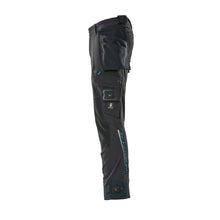 Hose mit Hängetaschen, Stretch Hose, schwarzblau