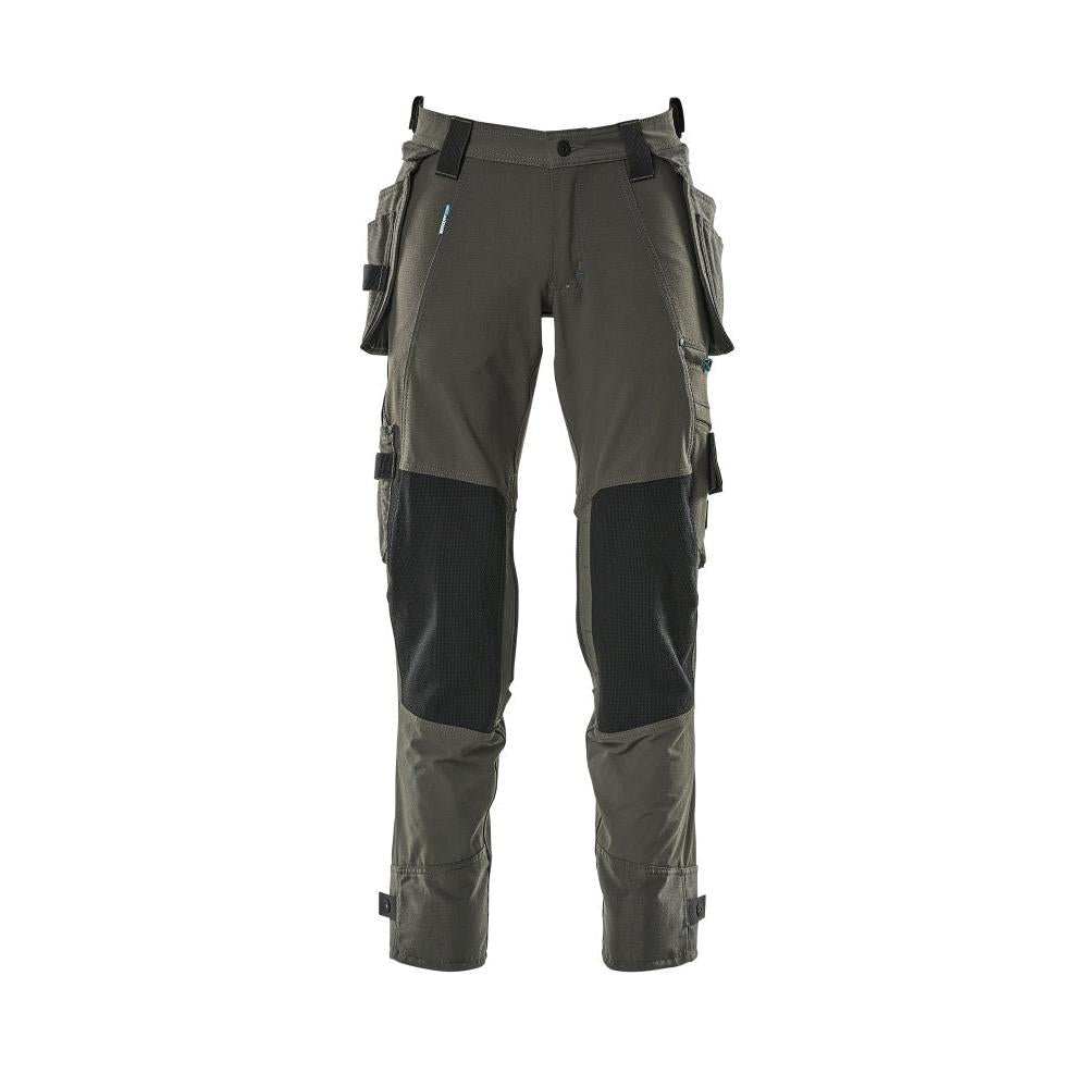 Hose mit Hängetaschen, Stretch Hose, dunkelanthrazit
