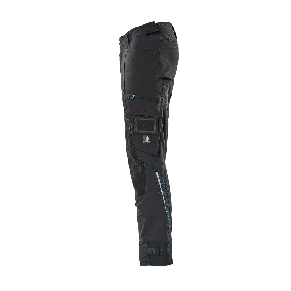 Hose mit Knietaschen aus Dyneema,Stretch Hose, schwarzblau