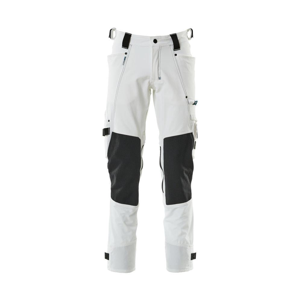 Hose mit Knietaschen aus Dyneema,Stretch Hose, weiss