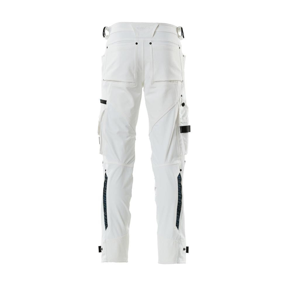 Hose mit Knietaschen aus Dyneema,Stretch Hose, weiss