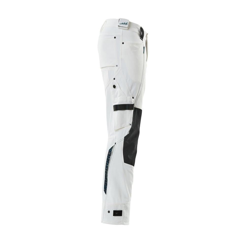 Hose mit Knietaschen aus Dyneema,Stretch Hose, weiss