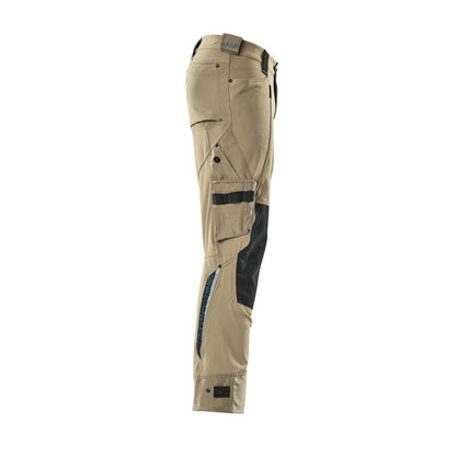 Hose mit Knietaschen aus Dyneema,Stretch Hose, hellkhaki