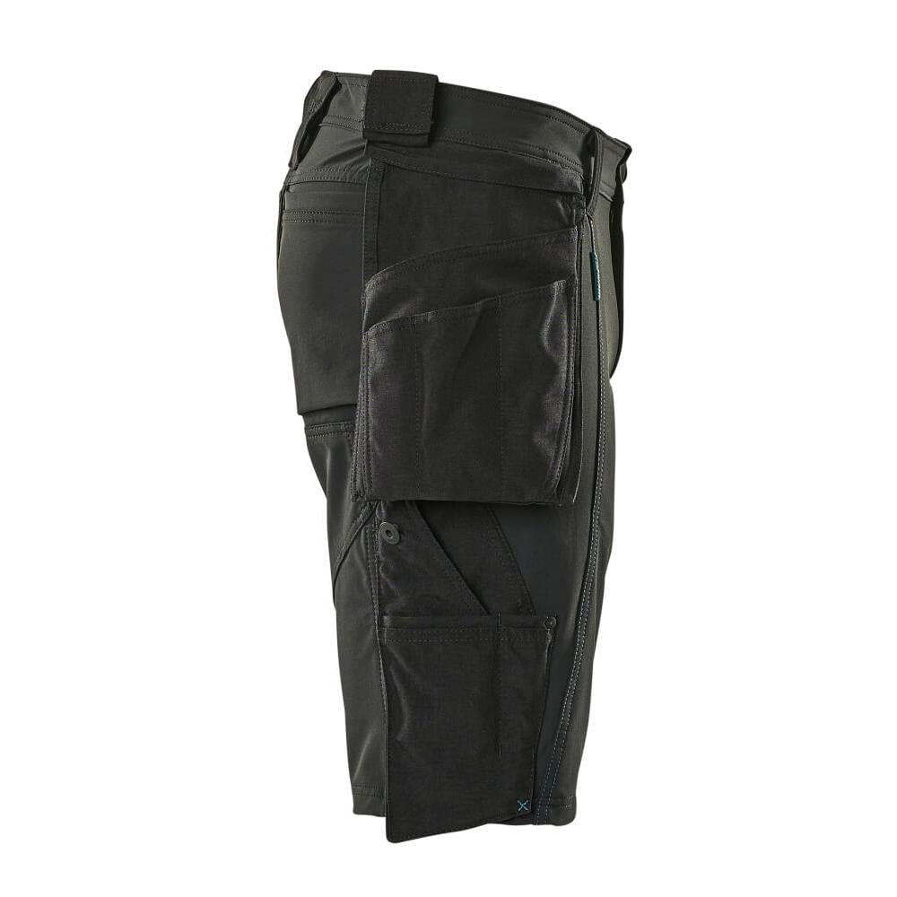 Shorts,abnehmbaren Hängetaschen,Stretch Handwerkershorts, schwarz