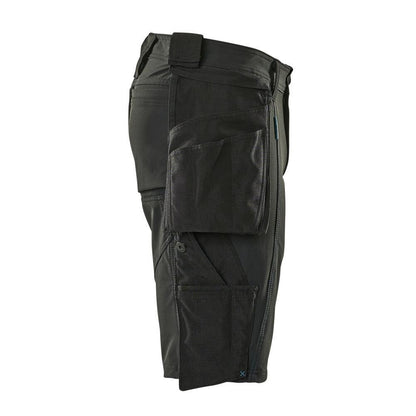 Shorts,abnehmbaren Hängetaschen,Stretch Handwerkershorts, schwarz
