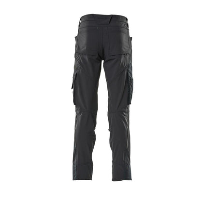 Hose mit Knietaschen, Stretch, leicht Hose, schwarzblau