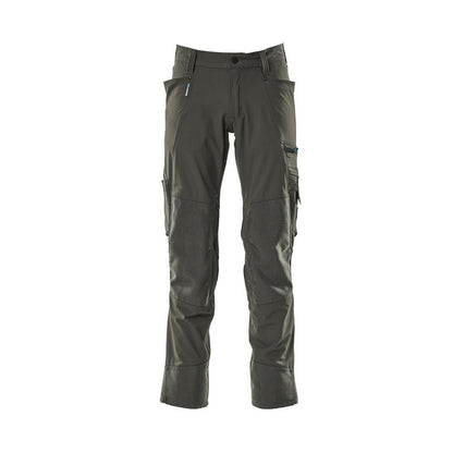 Hose mit Knietaschen, Stretch, leicht Hose, dunkelanthrazit