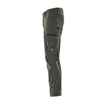 Hose mit Knietaschen, Stretch, leicht Hose, dunkelanthrazit