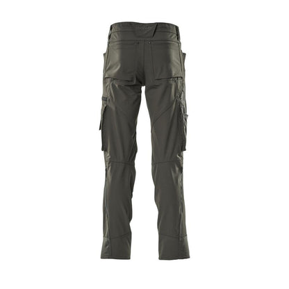 Hose mit Knietaschen, Stretch, leicht Hose, dunkelanthrazit