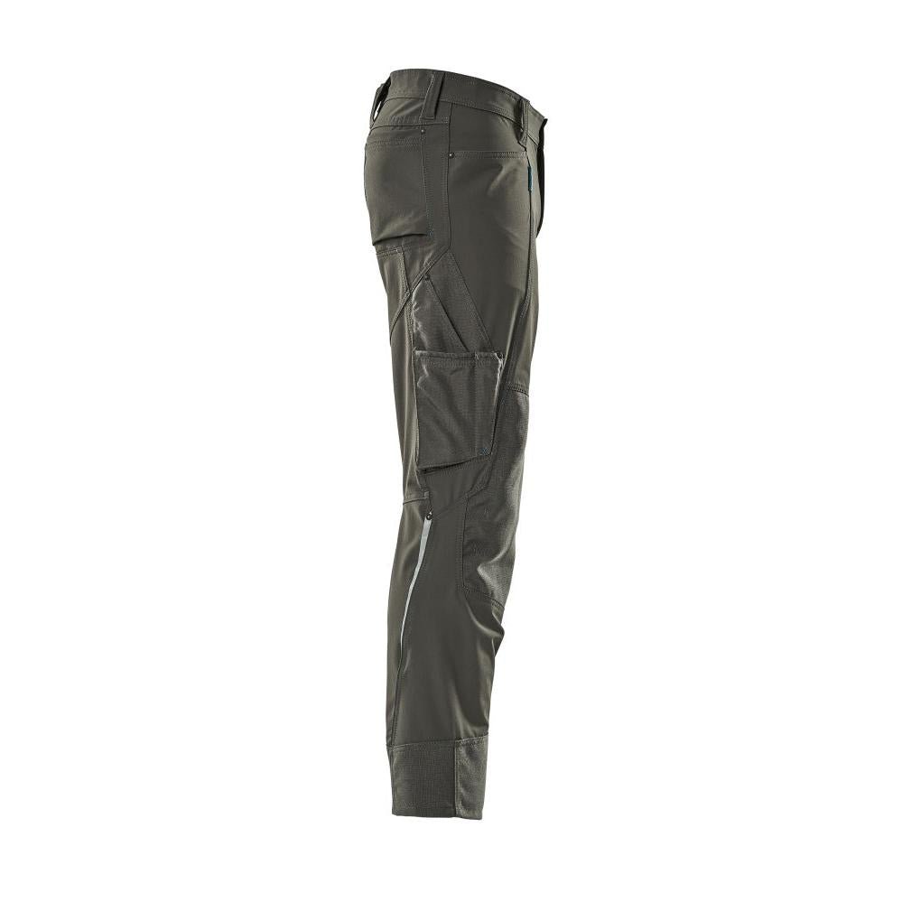 Hose mit Knietaschen, Stretch, leicht Hose, dunkelanthrazit