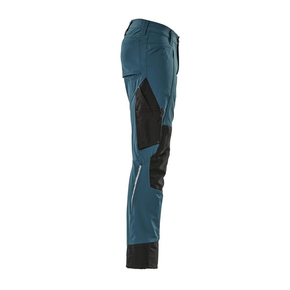 Hose mit Knietaschen, Stretch, leicht Hose, Dunkelpetroleum