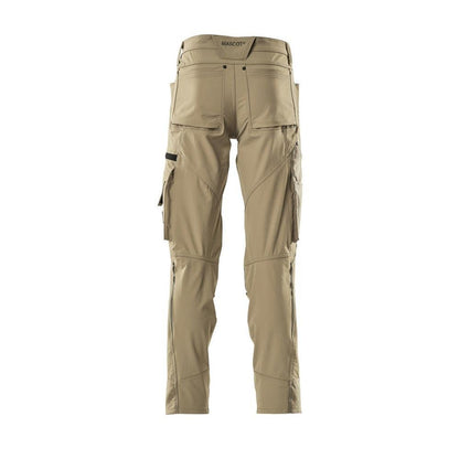 Hose mit Knietaschen, Stretch, leicht Hose, hellkhaki