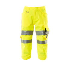 Three-quarter length trousers with knee pockets Three-quarter length trousers
