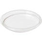 A transparent, flat lid for Crystal deli trays from Duni GmbH (rPET, 120x120x14 mm, 35 pieces) is shown against a white background. The clear lid has slightly raised edges—ideal for the food service industry.