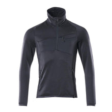 Fleece sweater with short zip microfleece jacket