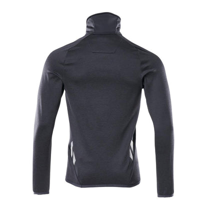 Fleece sweater with short zip microfleece jacket