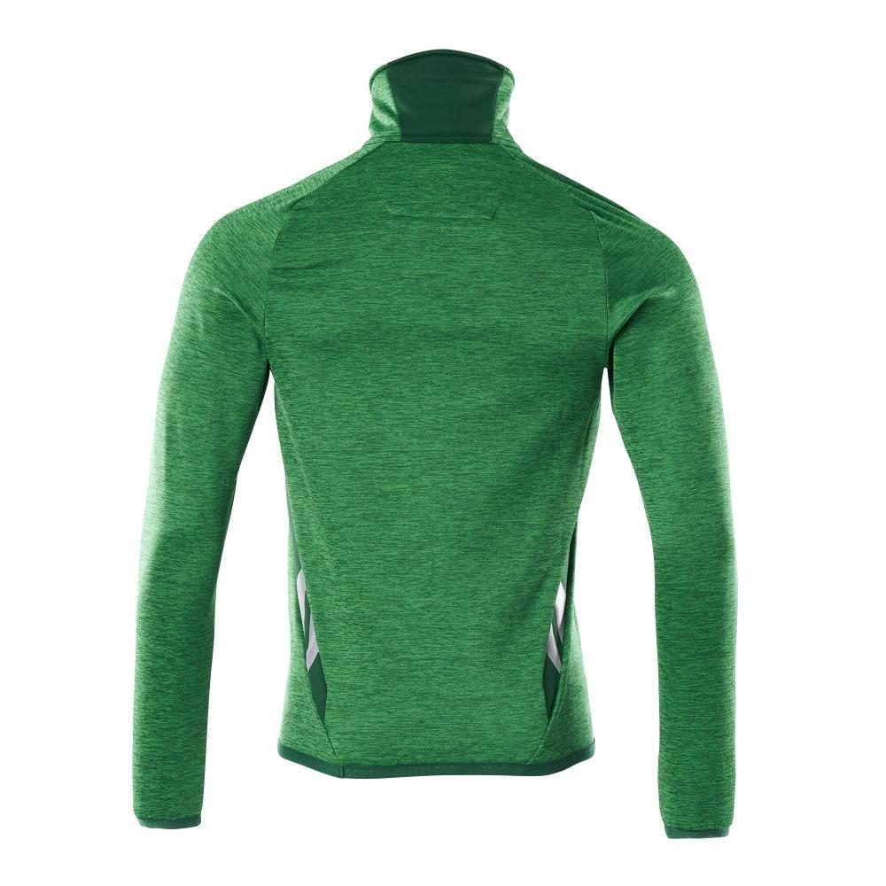 Fleece sweater with short zip microfleece jacket