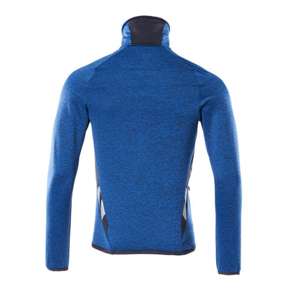 Fleece sweater with short zip microfleece jacket