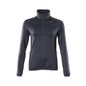 Fleece sweater with short zipper, women's microfleece jacket