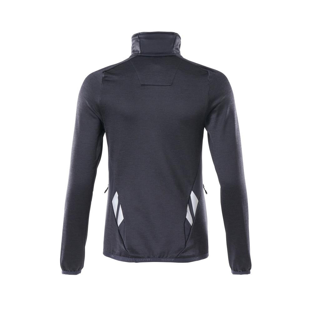 Fleecepullover mit kurzem Zipper, Damen Microfleecejacke