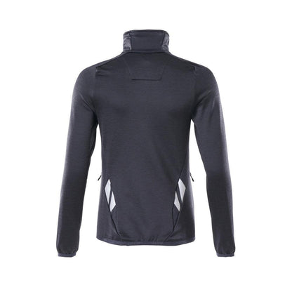 Fleecepullover mit kurzem Zipper, Damen Microfleecejacke